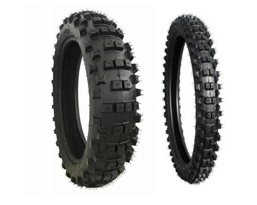 Waygom Tires Set: Front 90/100-21 & Rear 140/80-18