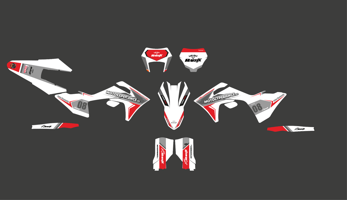 White Stickers for GASGAS 2024 2T/4T all models