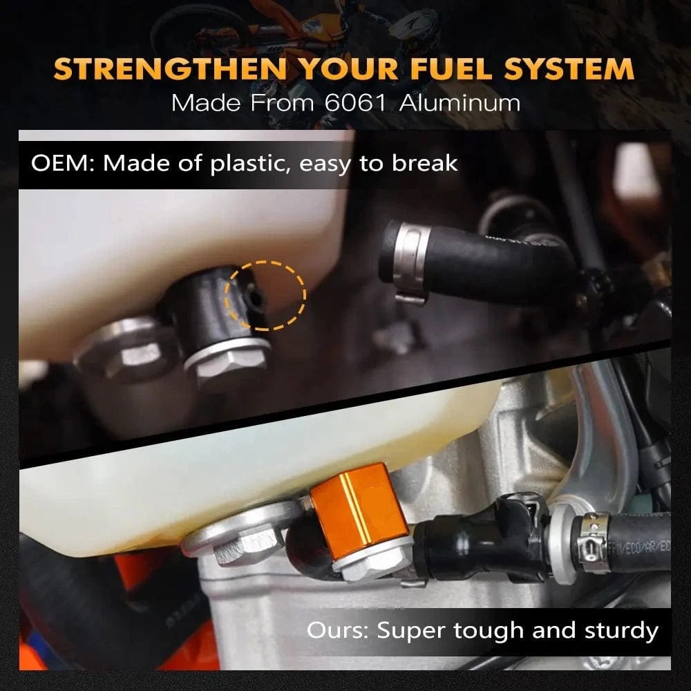 Aluminium Fuel Pump Line Tank Connector For TPI KTM/HUSQVARNA/GASGAS 2017-2023, Black