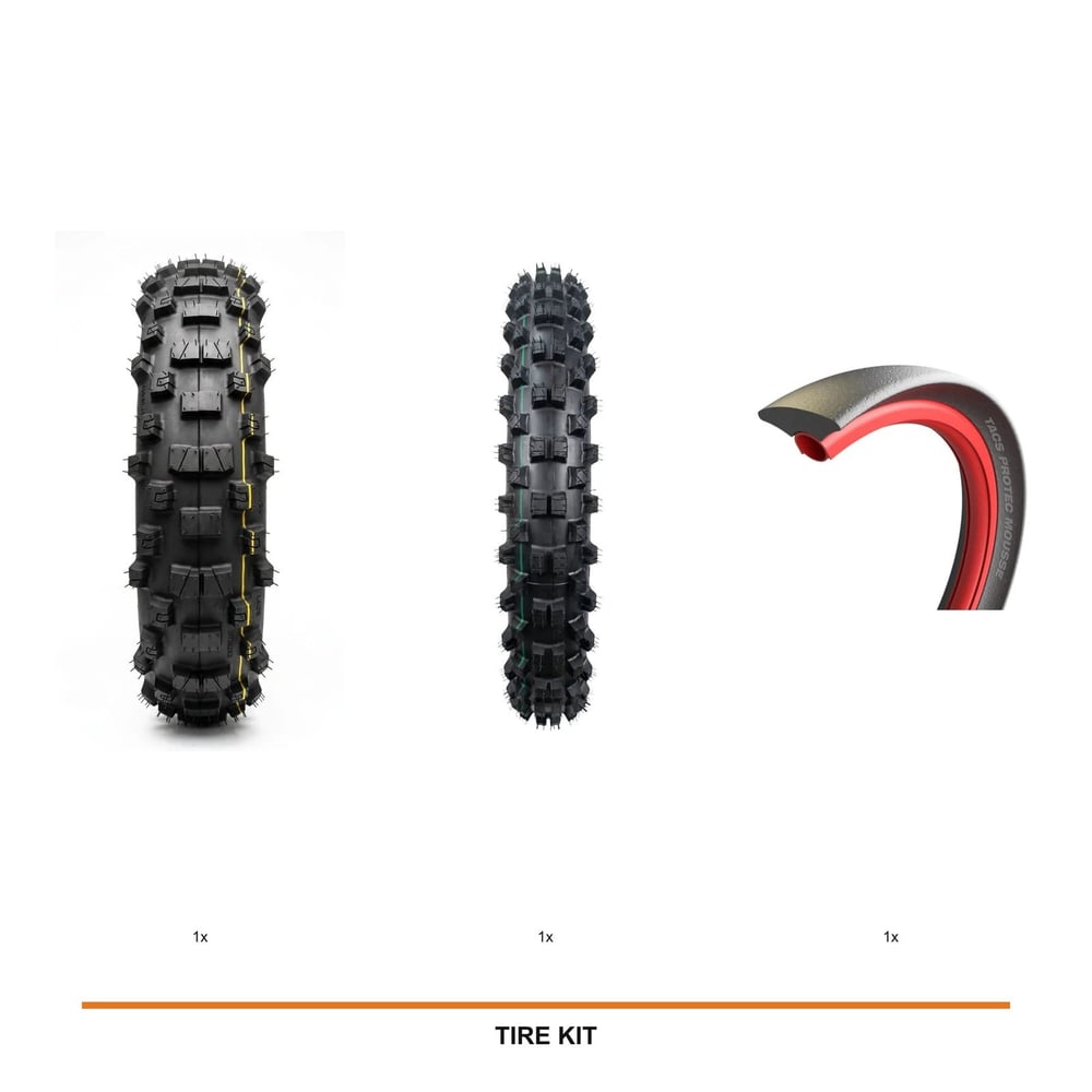 IRON GRIP XC95 Super Soft Rear + TRX Front Soft + TACS Front Mousse kit