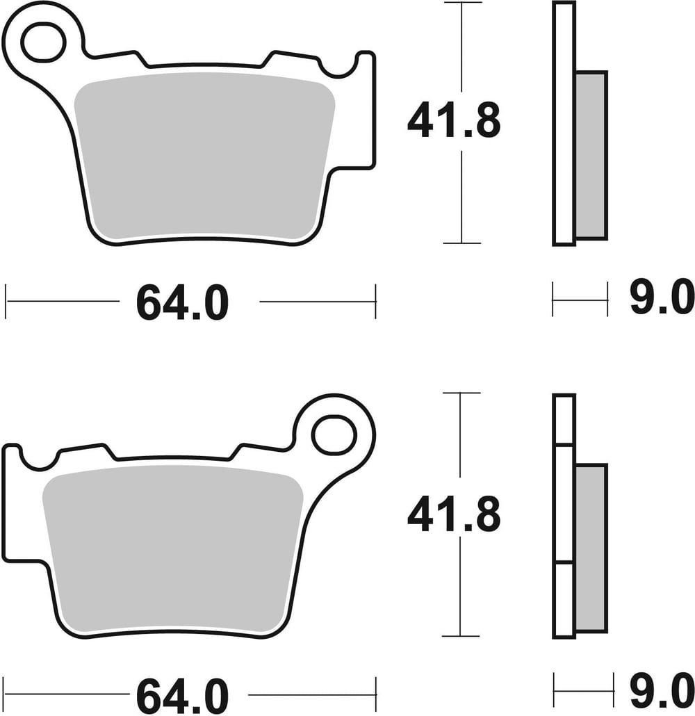 Brembo Rear Brake pads KTM 2004-2025