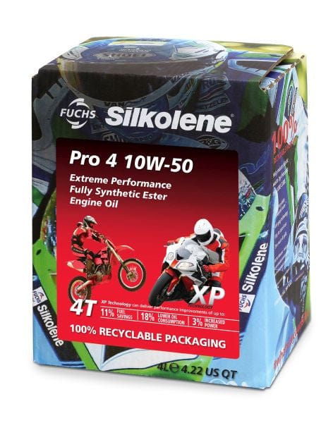 Oil 4 Stroke 10W50 SILKOLENE PRO 4 XP 4L Full-synthetic