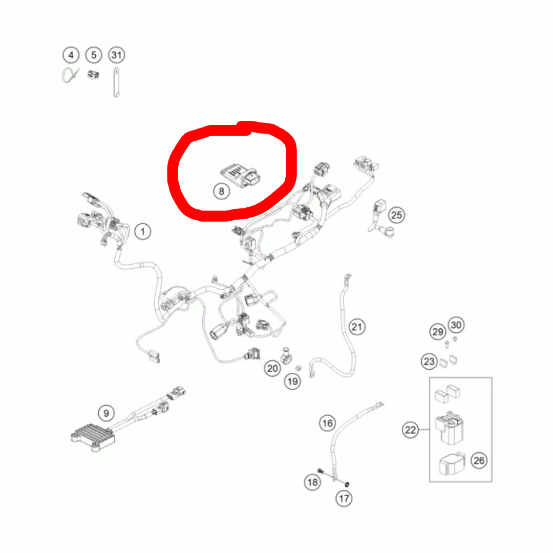 Sensors control unit 2024+ KTM/HUSQVARNA/GASGAS