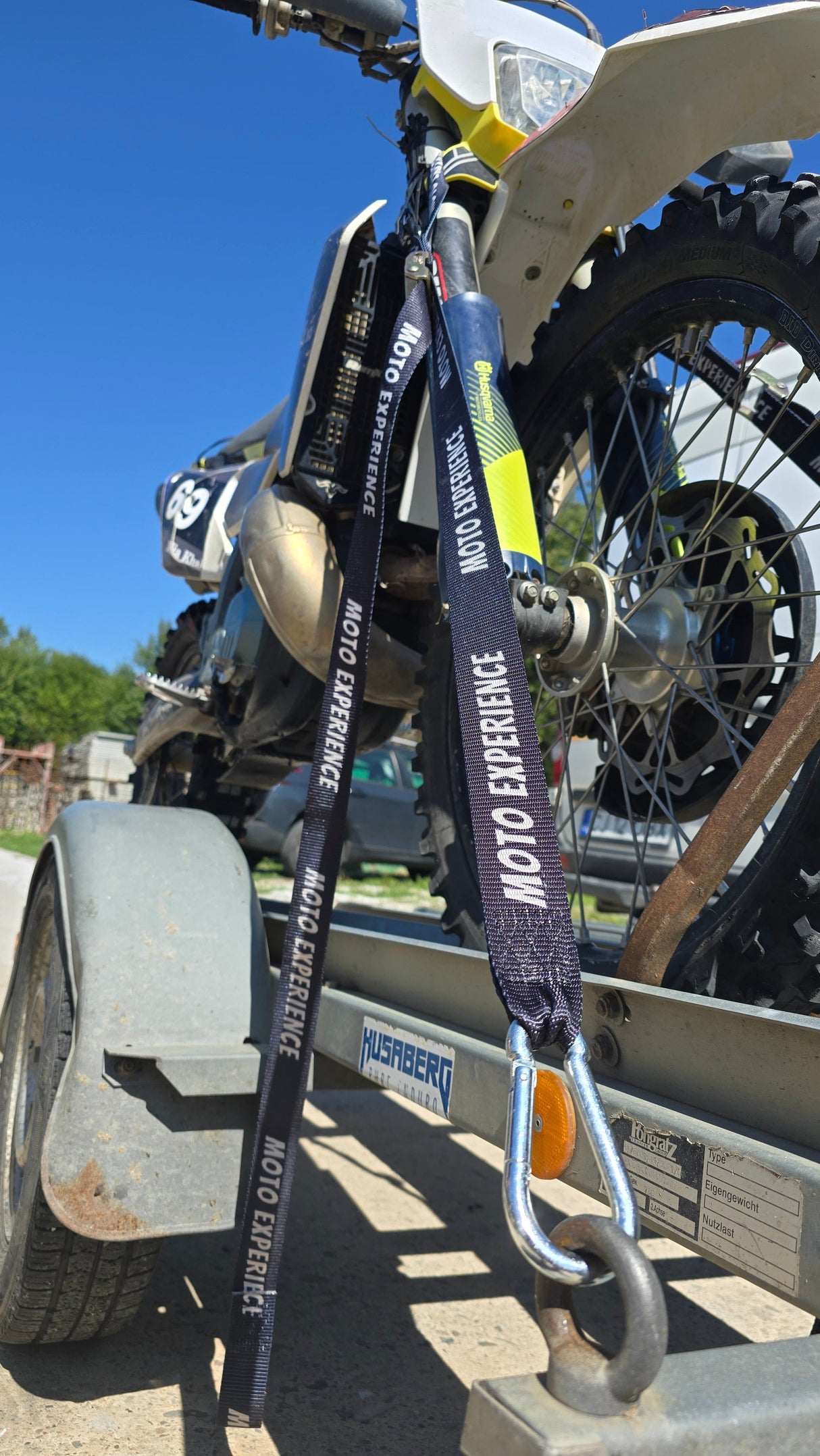 Motorcycle Tie Down Lashing strap set MotoExperience 38mm