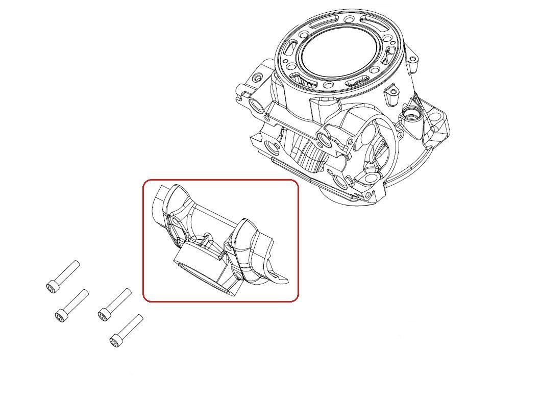 Intermediate Flange for KTM Husqvarna GasGas 250/300 2024-2026 - A44037001000