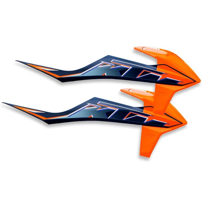 KTM Tank Spoiler Set with Graphics for EXC/XC-W 2022 Models - 79108054000HDA