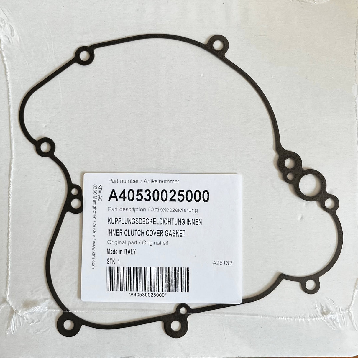 Inner Clutch Cover Gasket for KTM 65 SX, TC 65, MC 65 2024-2026 - A40530025000