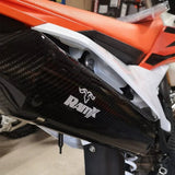Bundle Front/Rear Pipe Carbon Fiber Protections 24-25 KTM/HUSQVARNA/GASGAS