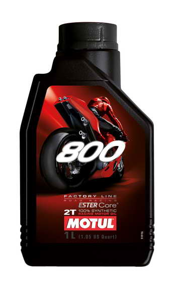 2T engine oil MOTUL 800 Factory Line On Road 1l JASO FD synthetic