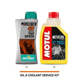 Motorex 15W50 1L + Motul Coolant kit