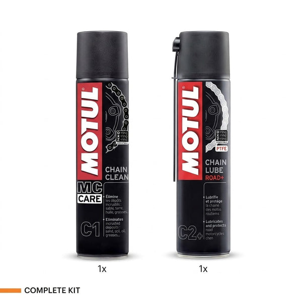 Motul Chain Clean + Motul Chain Lube Road+ kit