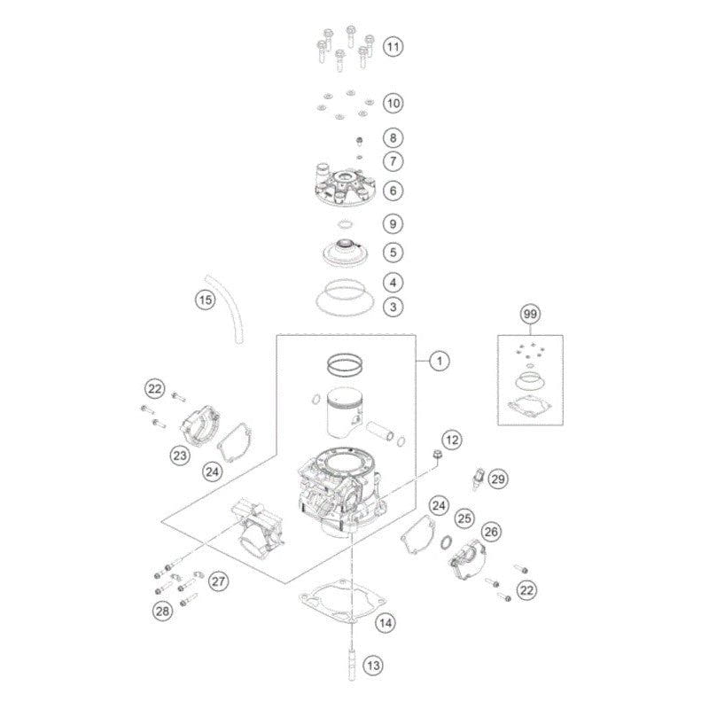 O-ring 23x2 5 Viton 75SH for HEAD INSERT TBI KTM/HUSQVARNA/GASGAS 2024+