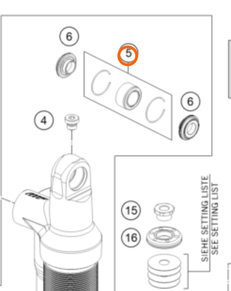 Ball bearing kit WP Rear Suspension