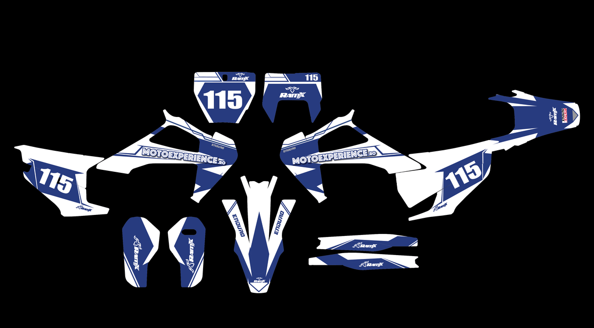 Stickere  HUSQVARNA 2020-2023 Albastre 2T/4T ENDURO/MX