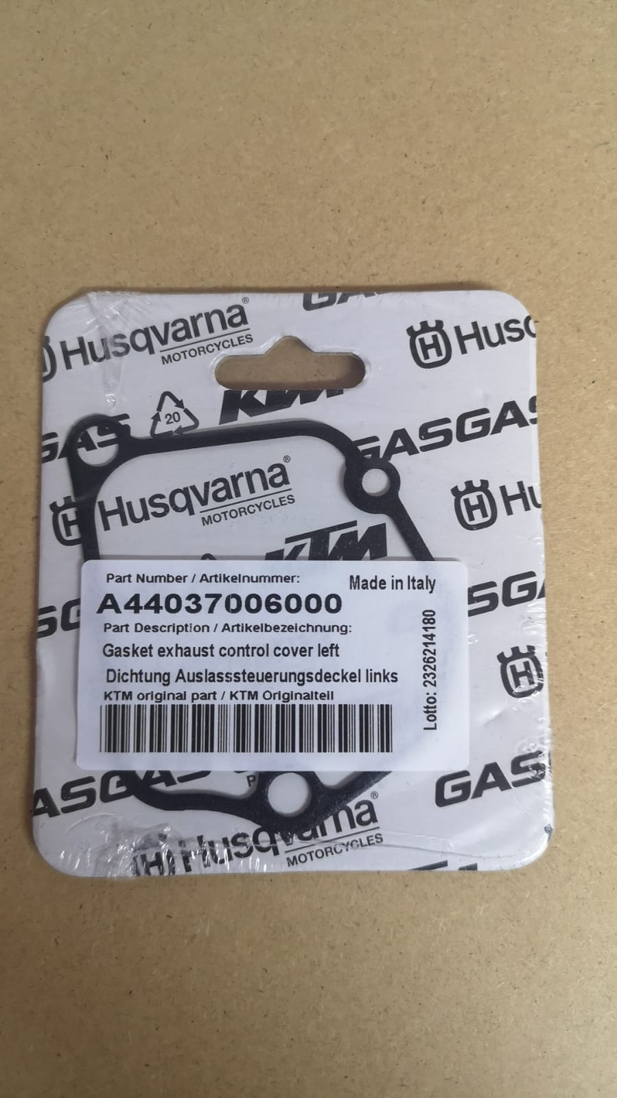 Power Valve control cover seal left/right 250/300 TBI 2024-Prezent