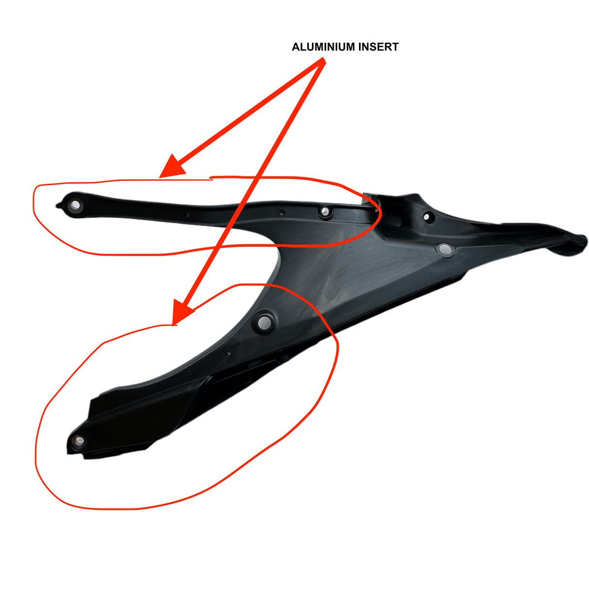 Aluminium Inserted Subframe LEFT HUSQVARNA 150-501 2020-2023 RT RACING