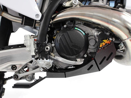 AXP Skid Plate 2024 KTM(MX)/HUSQVARNA/GASGAS with linkage guard, 2T - Black