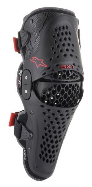 Protectors knees SET ALPINESTARS MX SX-1 V2 black/red