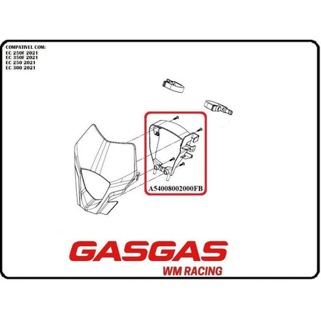 Headlight mask/Wall rear GasGas 2021-2023